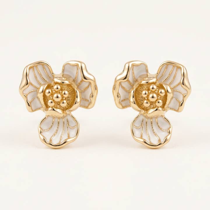 Organic Petal Earrings Image System — listing image 2 of 5